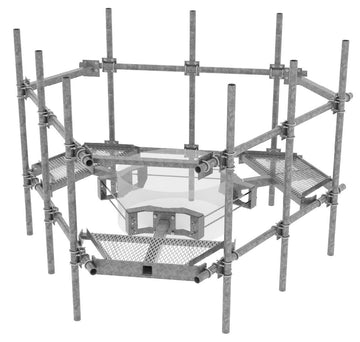 9 Antenna Monopole Platform Mount