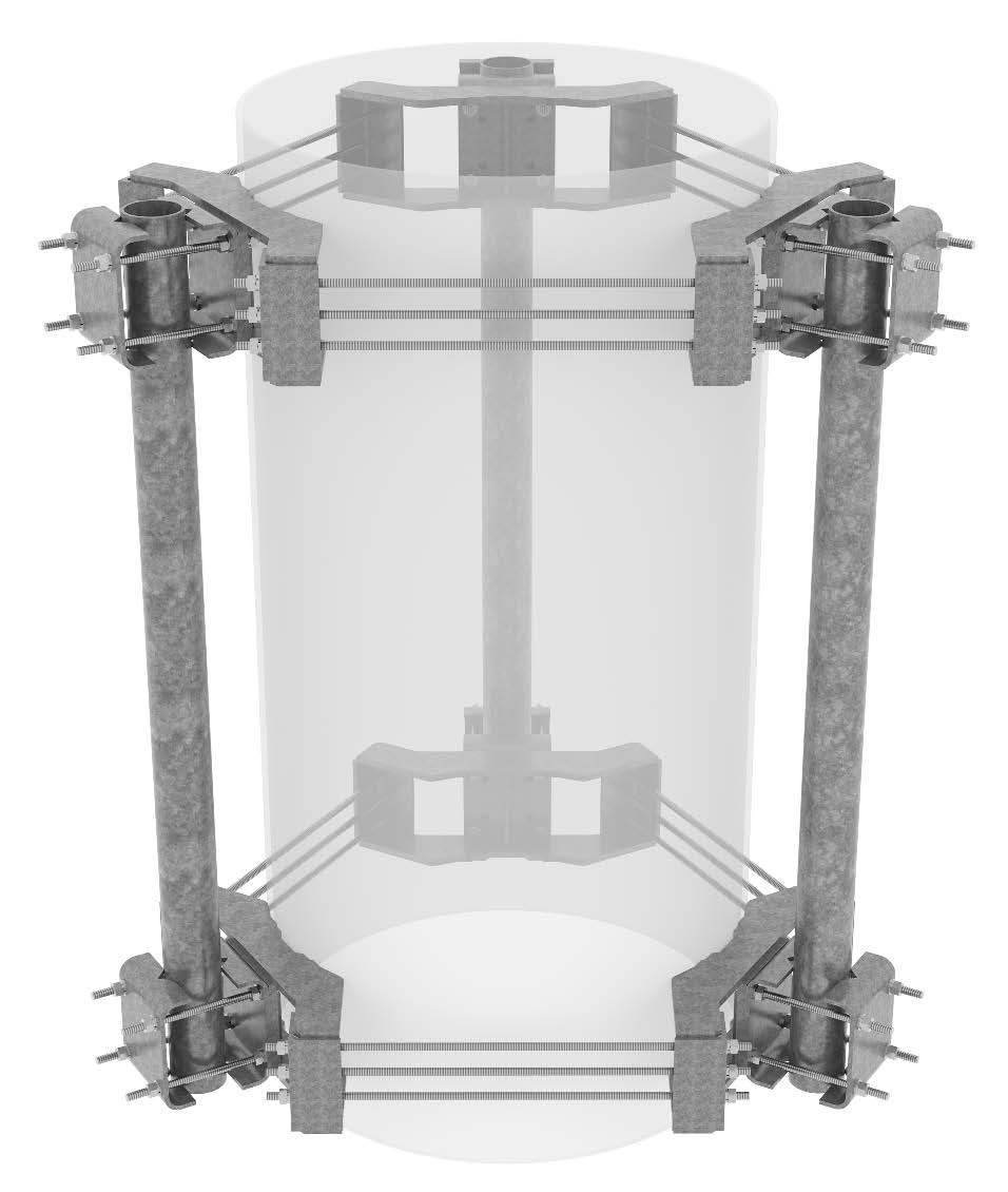 Monopole Mount & Sector Frame Attachment