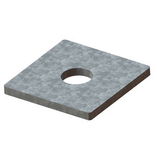 1/8" x 2" Square Washer for 5/8" Bolt